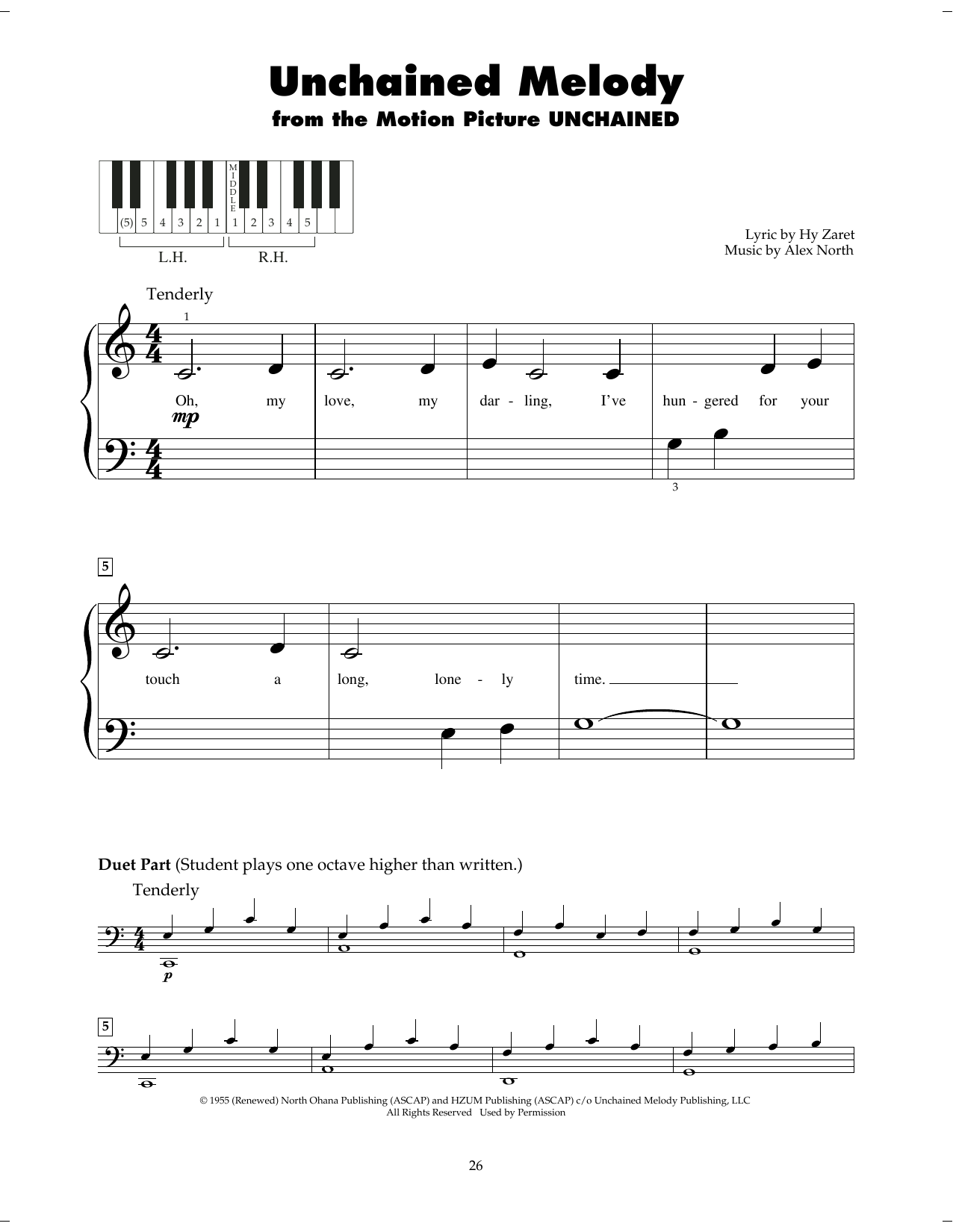 Download The Righteous Brothers Unchained Melody Sheet Music