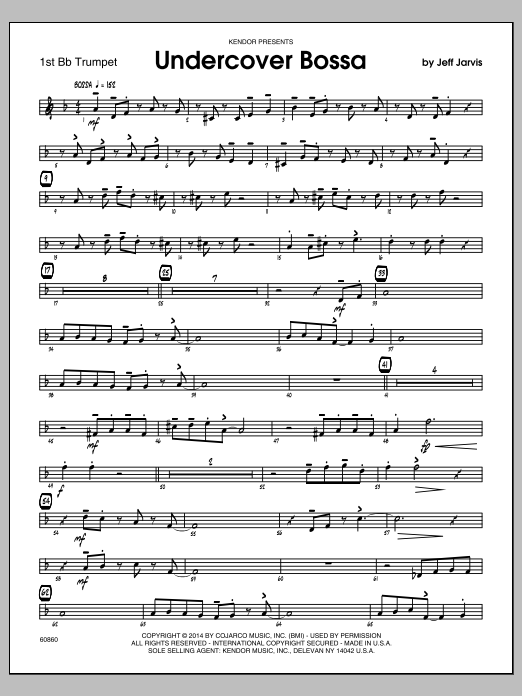 Download Jeff Jarvis Undercover Bossa - 1st Bb Trumpet Sheet Music