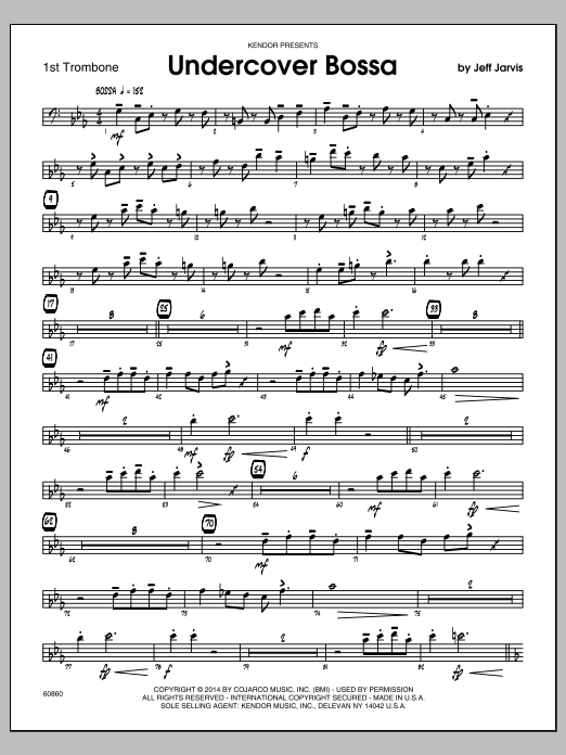 Download Jeff Jarvis Undercover Bossa - 1st Trombone Sheet Music