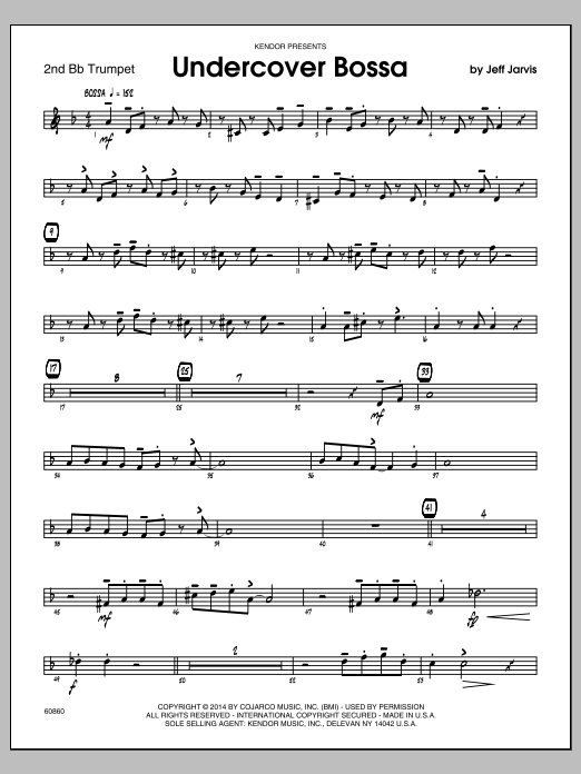 Download Jeff Jarvis Undercover Bossa - 2nd Bb Trumpet Sheet Music