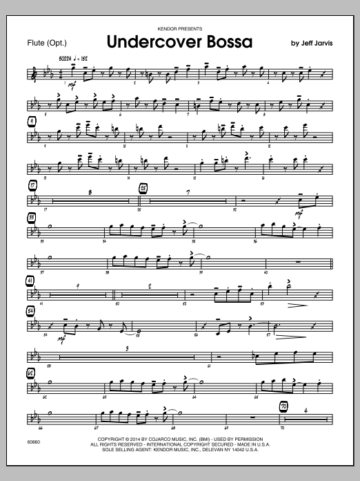 Download Jeff Jarvis Undercover Bossa - Flute Sheet Music