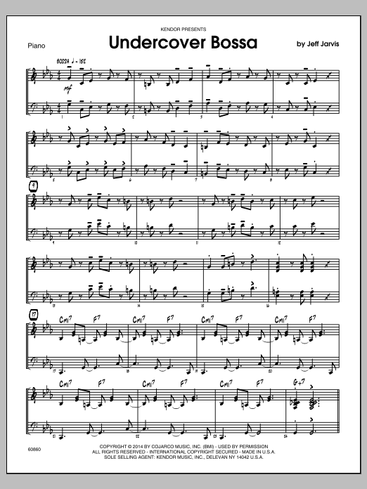 Download Jeff Jarvis Undercover Bossa - Piano Sheet Music