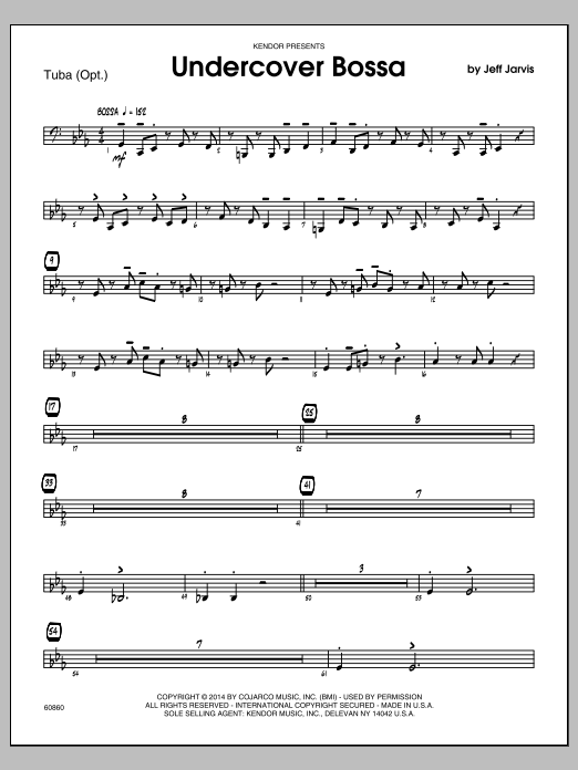 Download Jeff Jarvis Undercover Bossa - Tuba Sheet Music