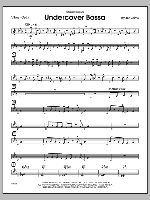 Download Jeff Jarvis Undercover Bossa - Vibes Sheet Music