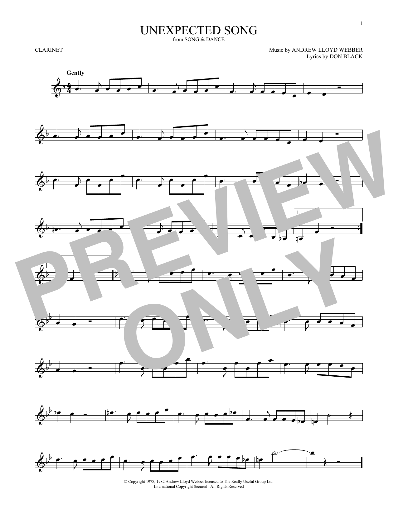 Download Bernadette Peters Unexpected Song (from Song & Dance) Sheet Music