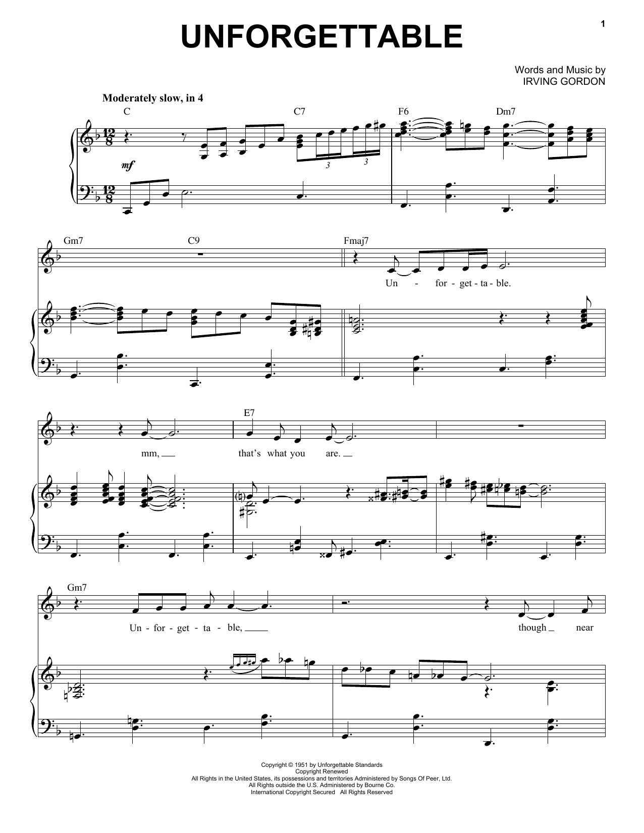 Download Michael Buble Unforgettable Sheet Music