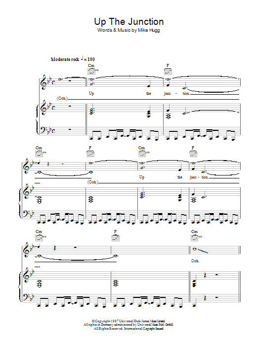 Download Manfred Mann Up The Junction Sheet Music
