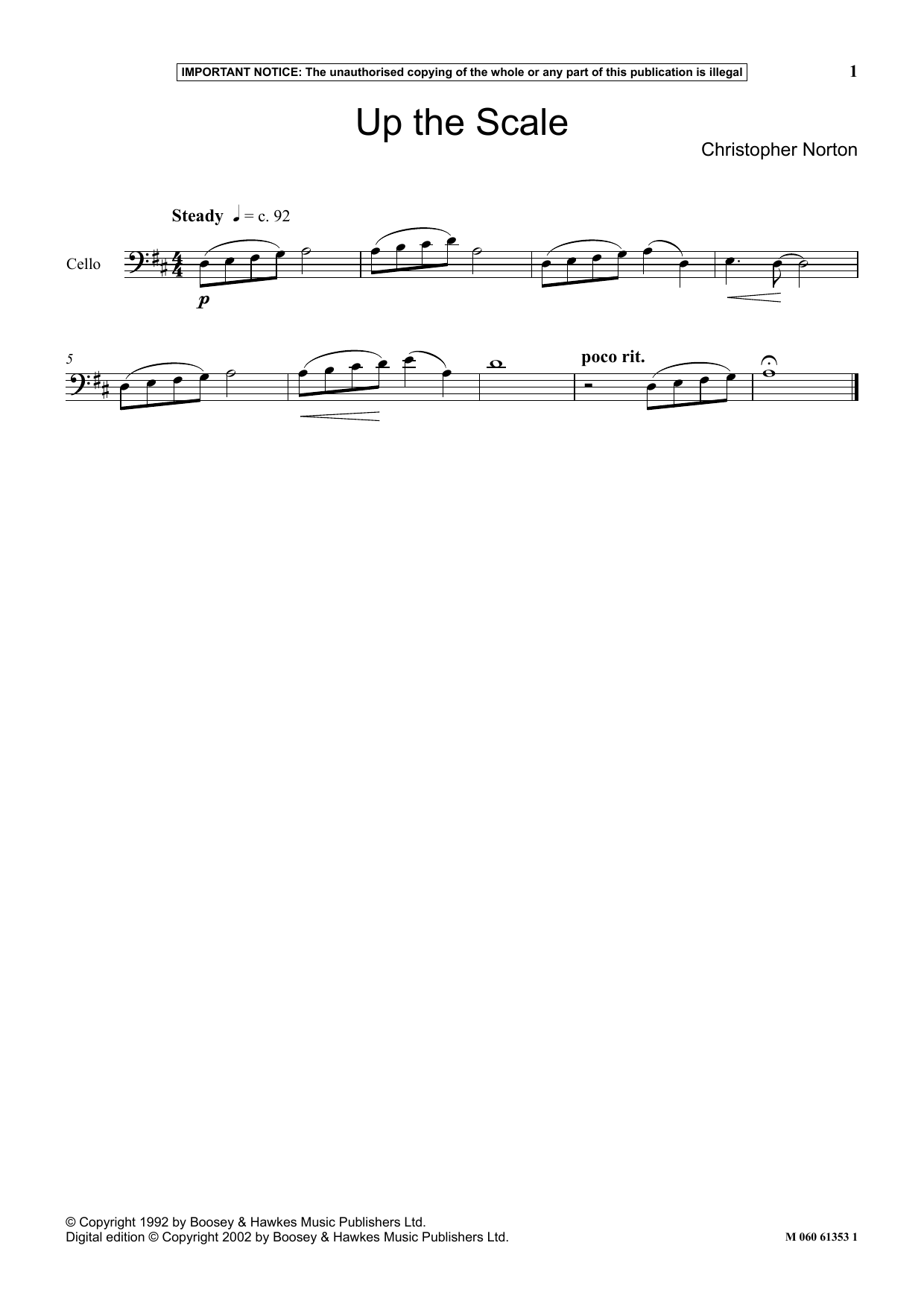 Download Christopher Norton Up The Scale Sheet Music