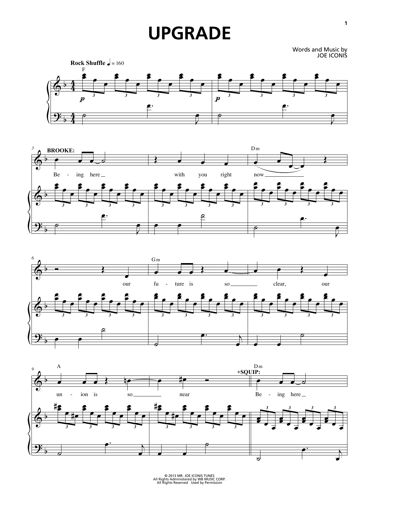 Download Joe Iconis Upgrade (from Be More Chill) Sheet Music