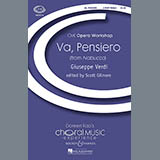 Download or print Va, Pensiero Sheet Music Printable PDF 8-page score for Children / arranged 4-Part Choir SKU: 74108.
