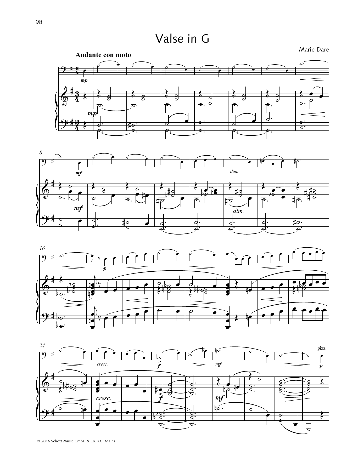 Download Marie Dare Valse in G Sheet Music