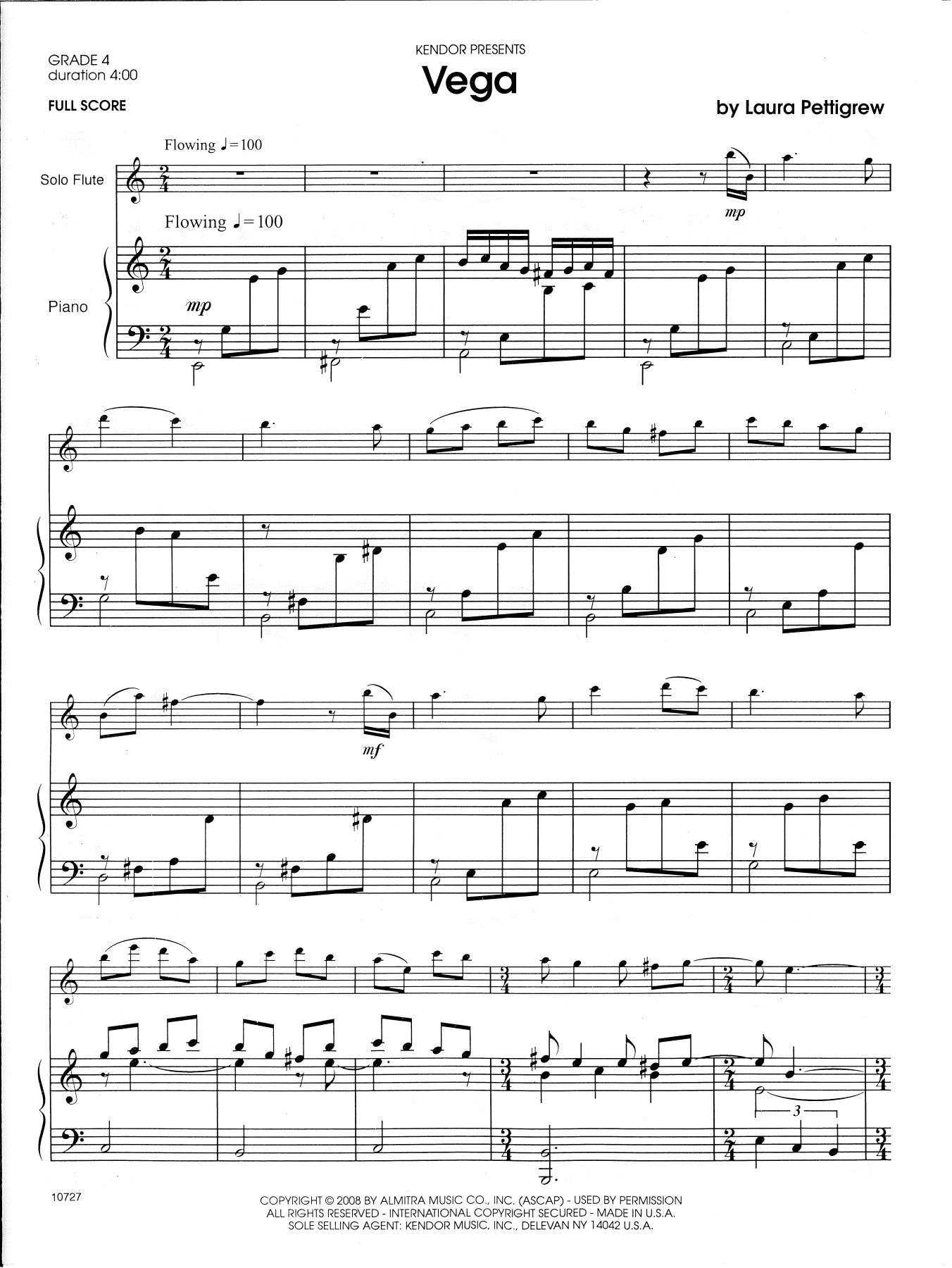 Download Laura Pettigrew Vega - Piano (optional) Sheet Music