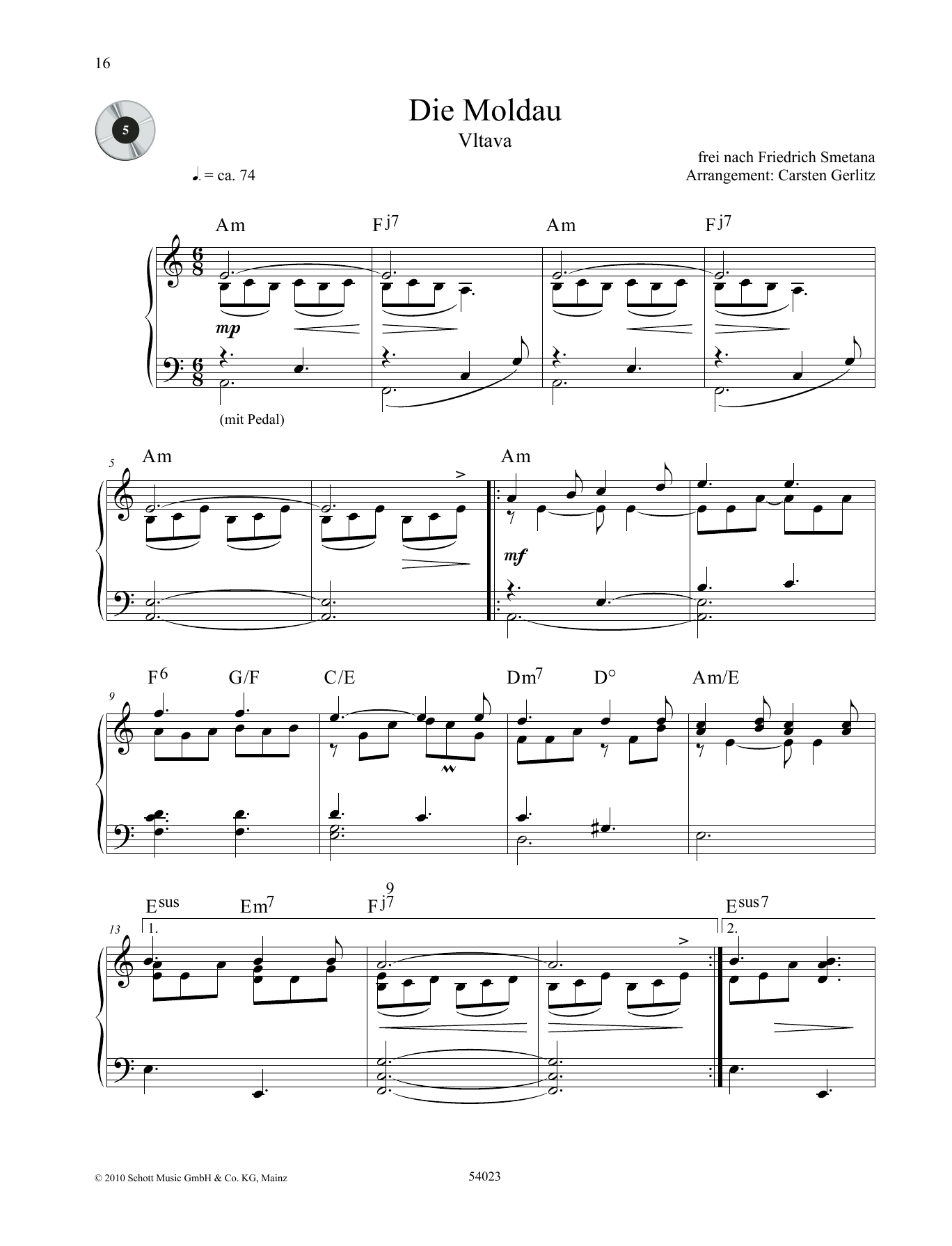 Download Bedrich Smetana Vltava Sheet Music