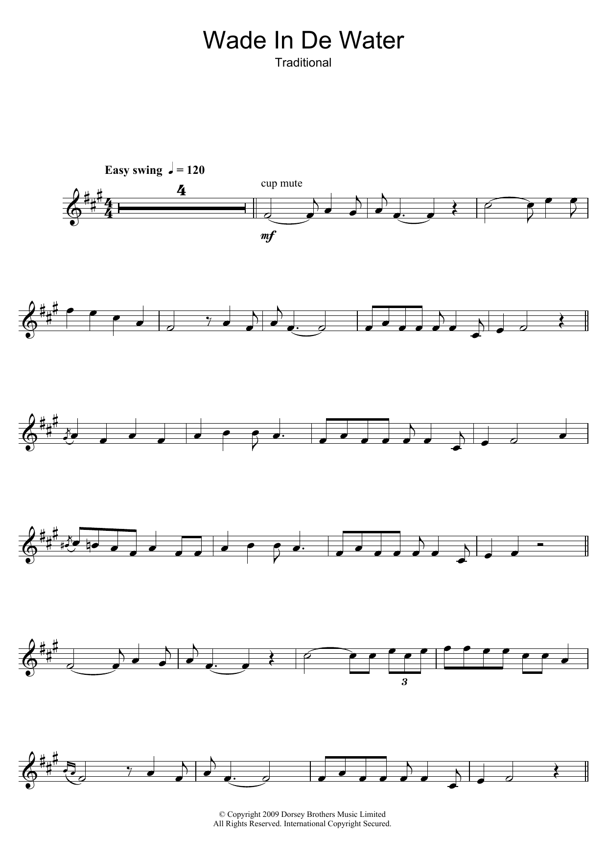 Download The Staple Singers Wade In The Water Sheet Music