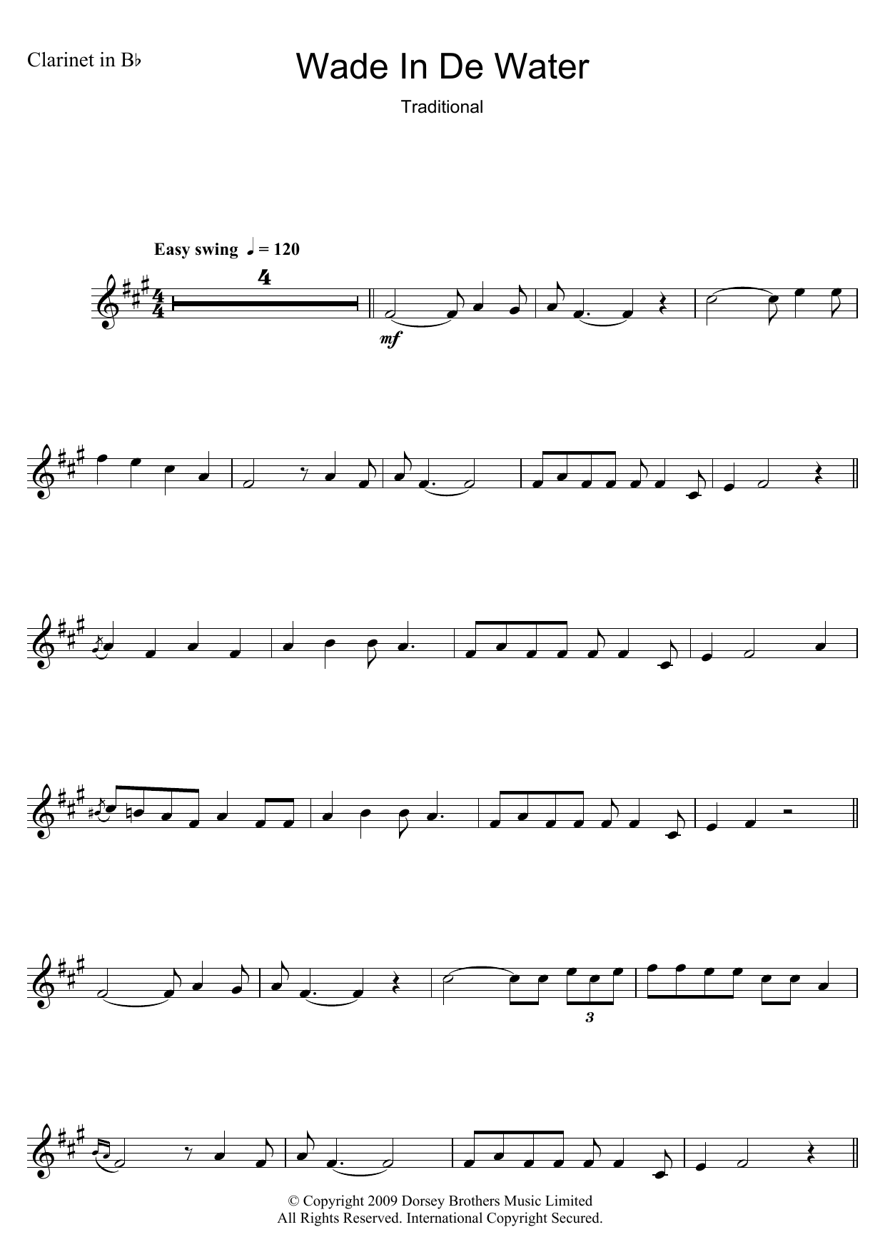 Download The Staple Singers Wade In The Water Sheet Music