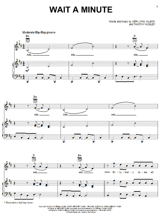 Download Pussycat Dolls featuring Timbaland Wait A Minute Sheet Music