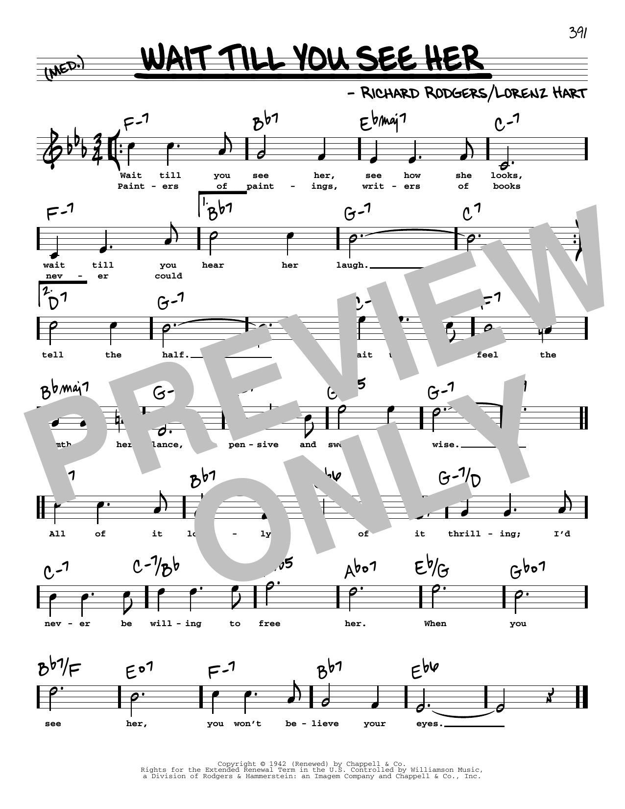 Download Rodgers & Hart Wait Till You See Her (High Voice) Sheet Music