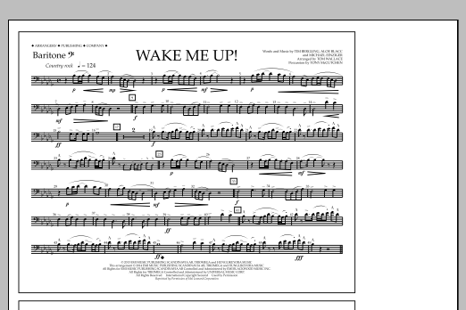 Download Tom Wallace Wake Me Up! - Baritone B.C. Sheet Music