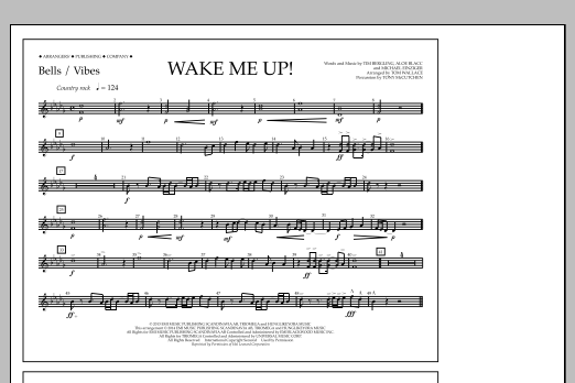 Download Tom Wallace Wake Me Up! - Bells/Vibes Sheet Music