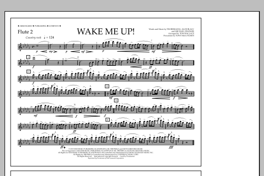 Download Tom Wallace Wake Me Up! - Flute 2 Sheet Music