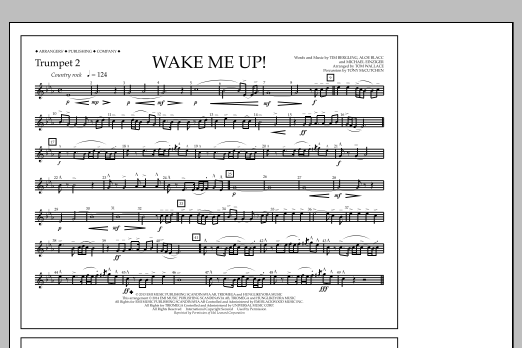 Download Tom Wallace Wake Me Up! - Trumpet 2 Sheet Music