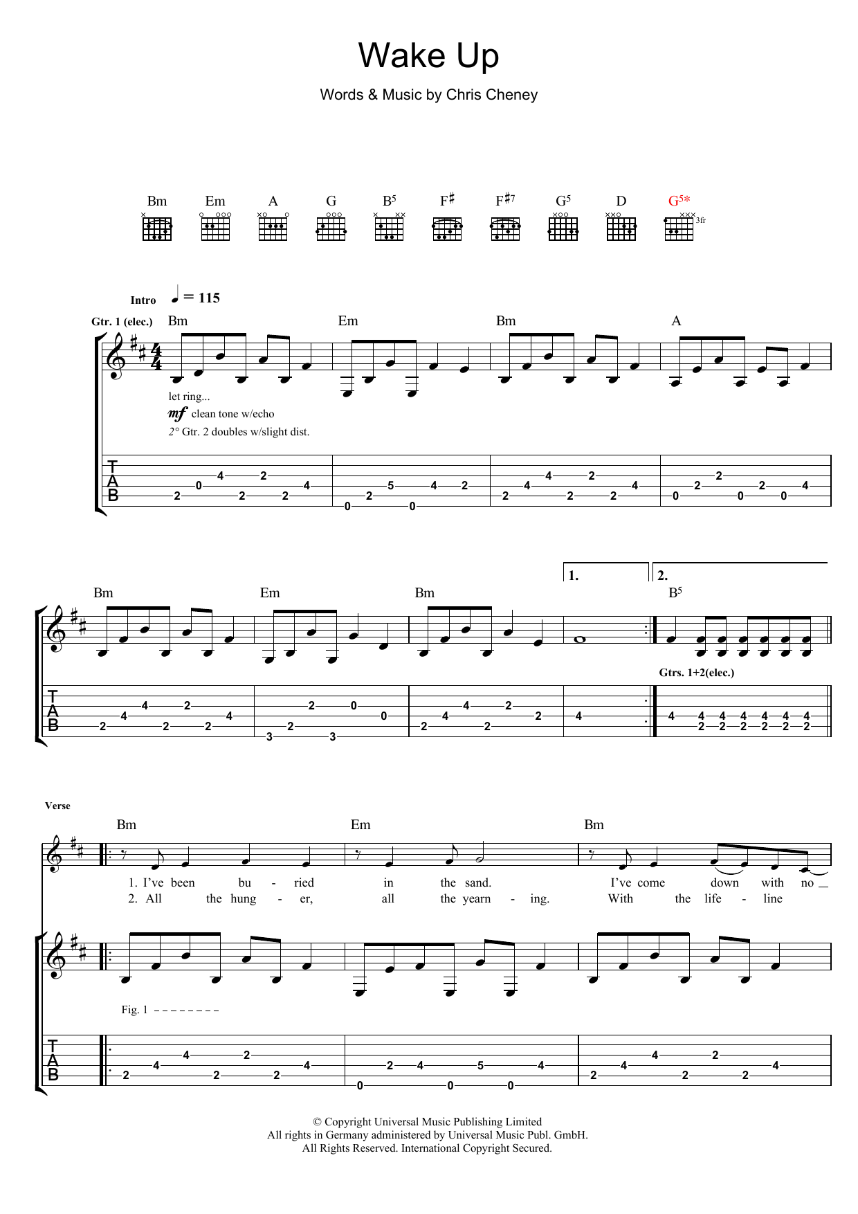 Download The Living End Wake Up Sheet Music