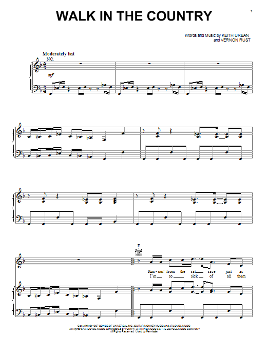 Download Scotty McCreery Walk In The Country Sheet Music