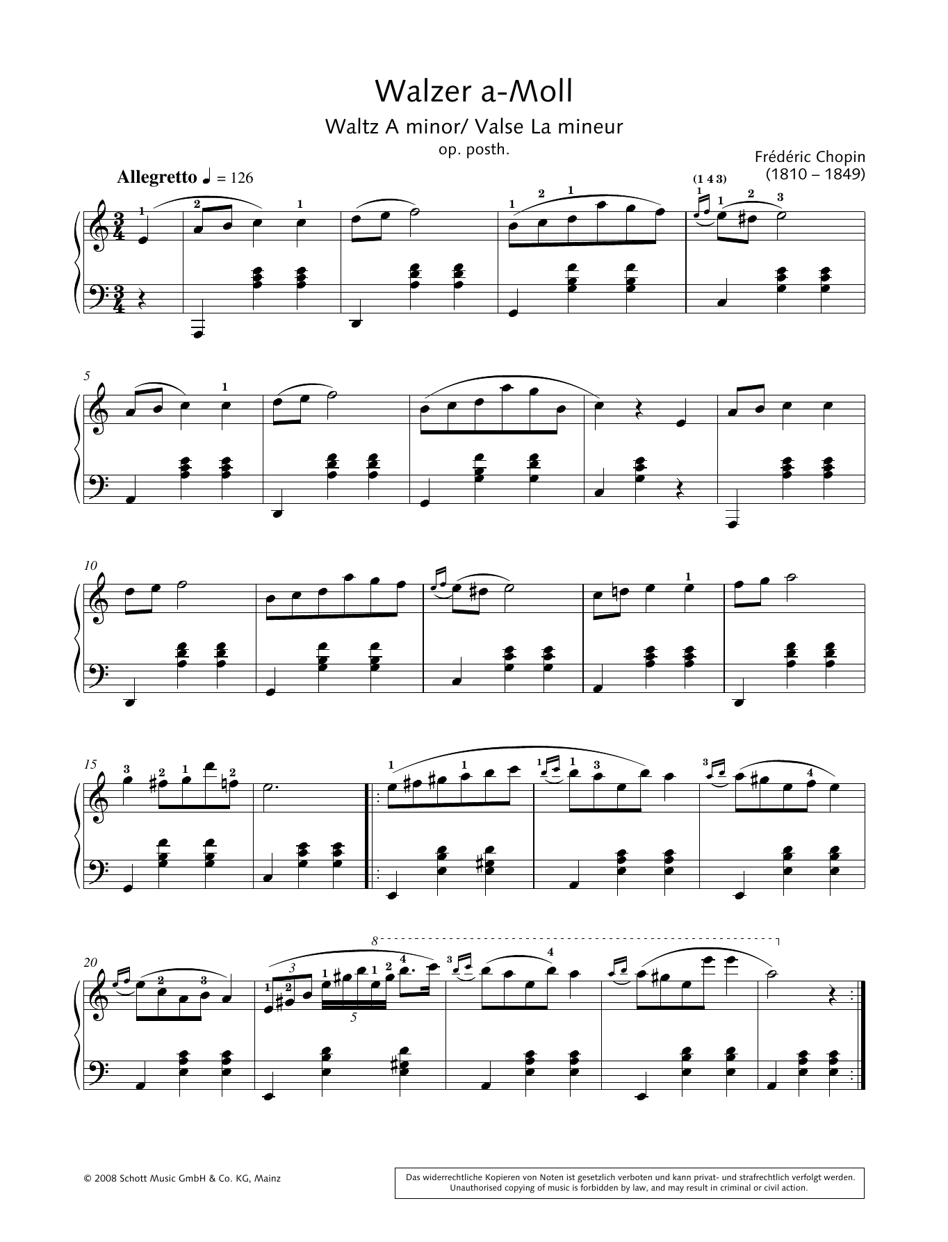 Download Hans-Gunter Heumann Waltz in A minor Sheet Music