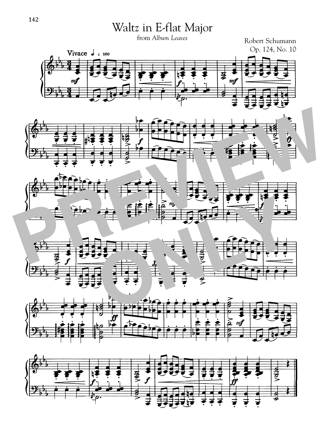 Download Robert Schumann Waltz In E-Flat Major Sheet Music