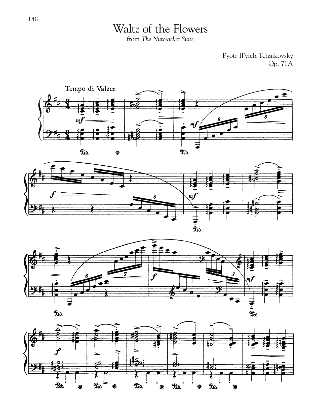 Download Pyotr Ilyich Tchaikovsky Waltz Of The Flowers, Op. 71a Sheet Music