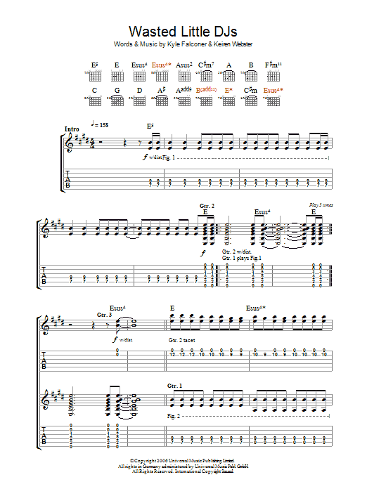 Download The View Wasted Little DJs Sheet Music
