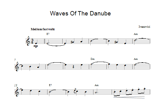 Download Iosif Ivanovici Waves Of The Danube Sheet Music