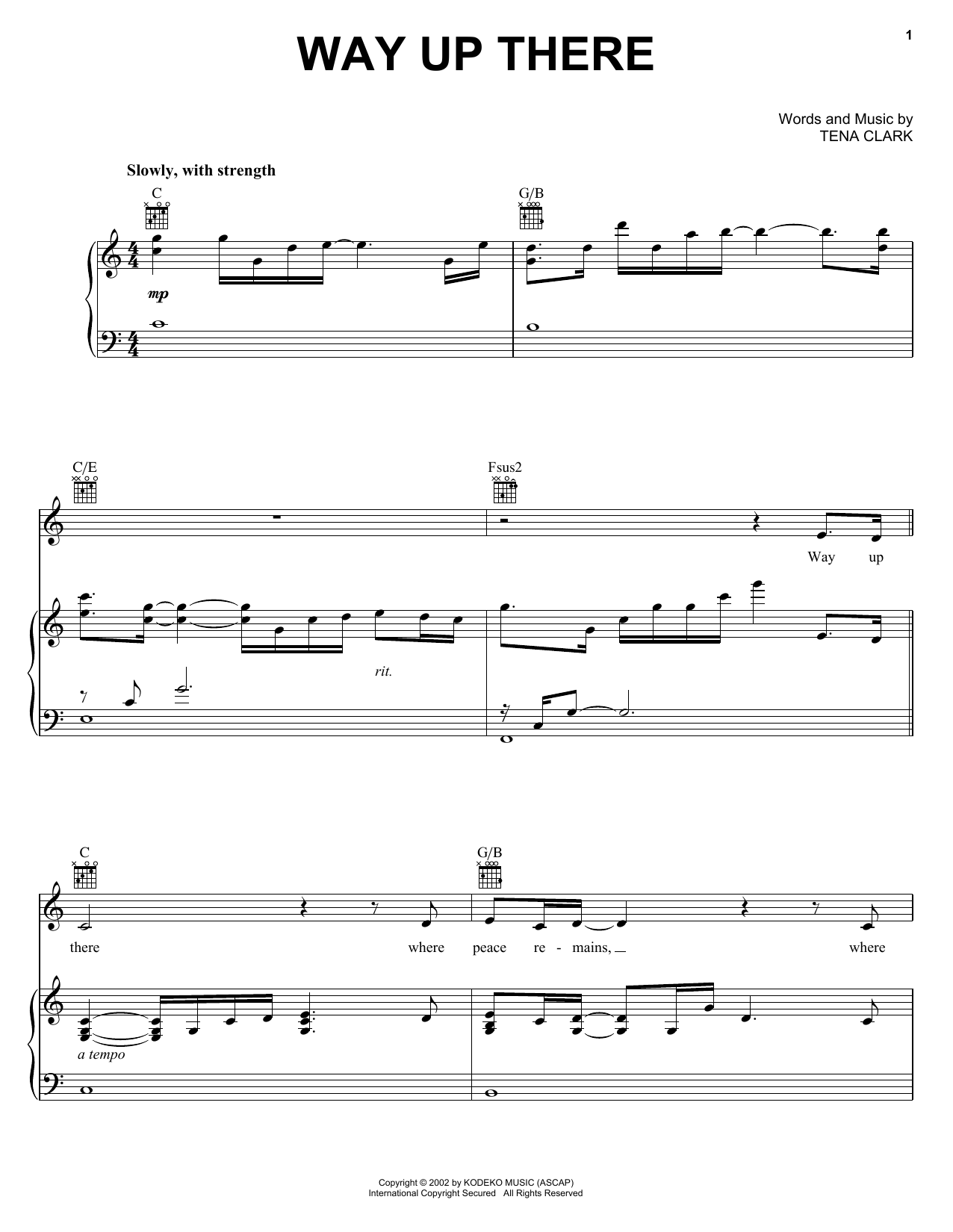 Download Patti LaBelle Way Up There Sheet Music