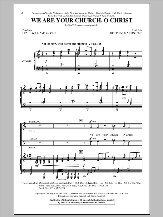 Download Joseph Martin We Are The Church Of Christ Sheet Music