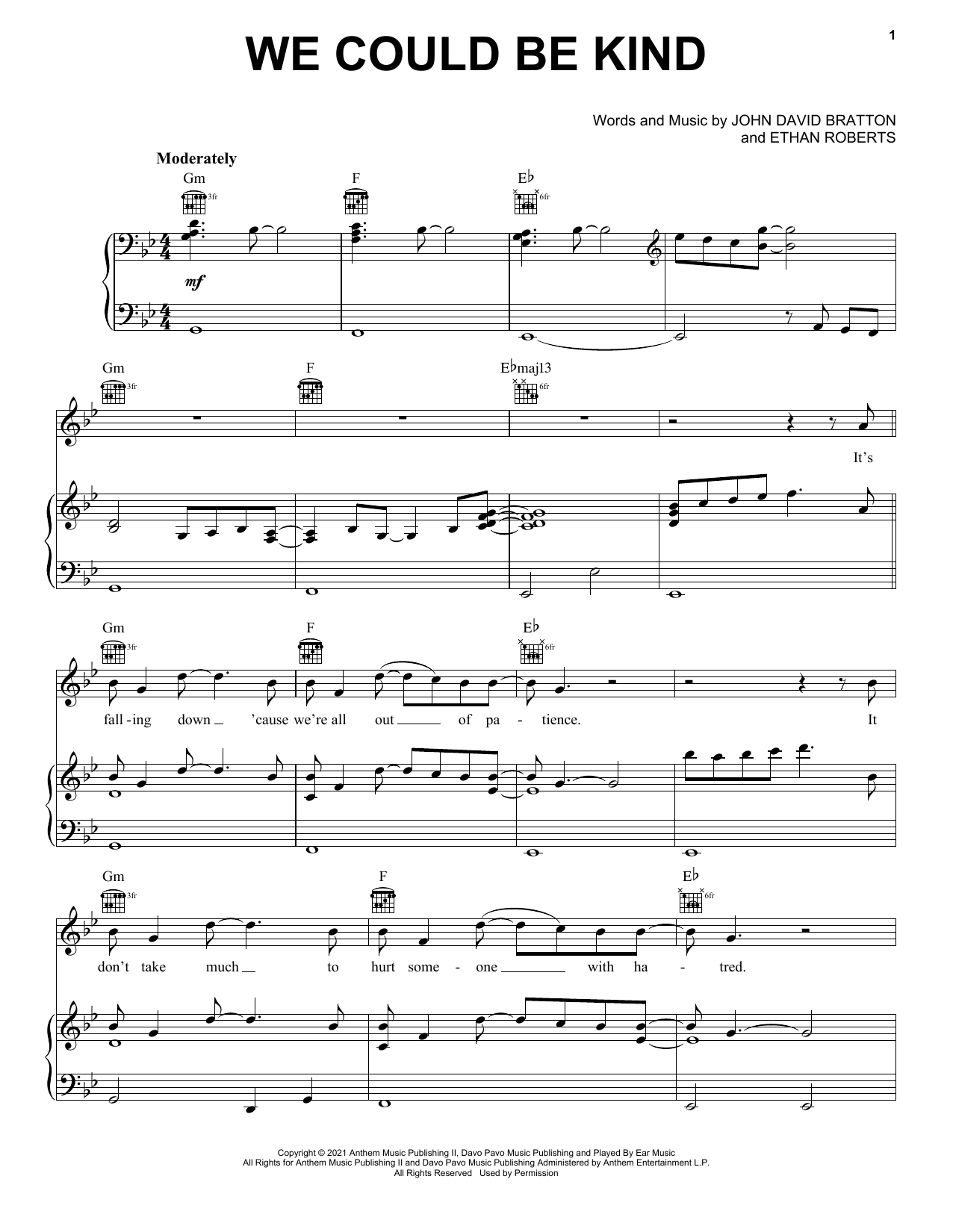 Download Paul Cardall, Akelee and J Daniel We Could Be Kind Sheet Music