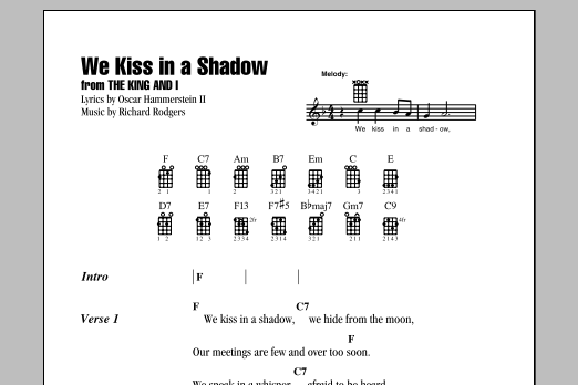 Download Richard Rodgers We Kiss In A Shadow Sheet Music