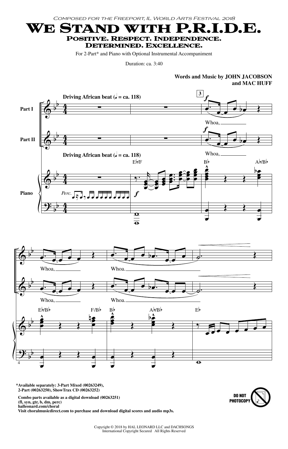 Download Mac Huff We Stand With P.R.I.D.E. Sheet Music