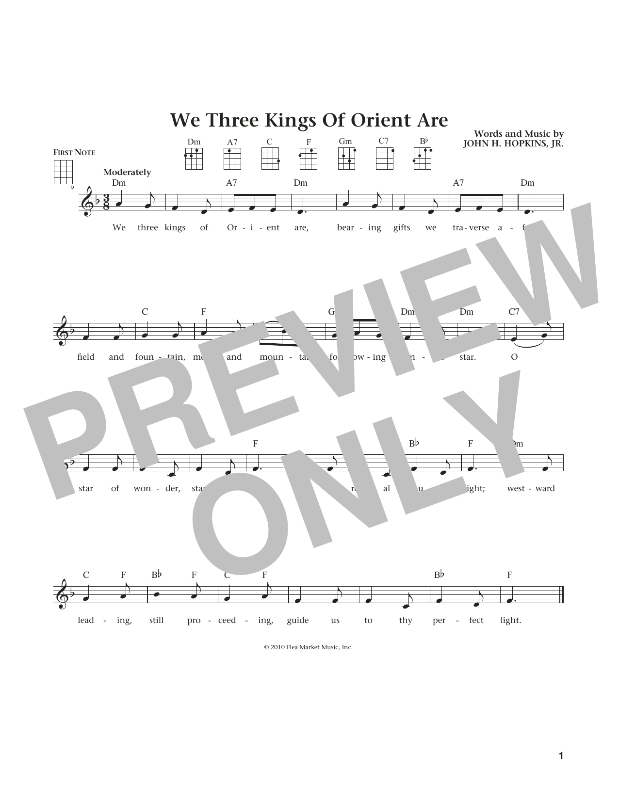 Download John H. Hopkins, Jr. We Three Kings Of Orient Are (from The Sheet Music