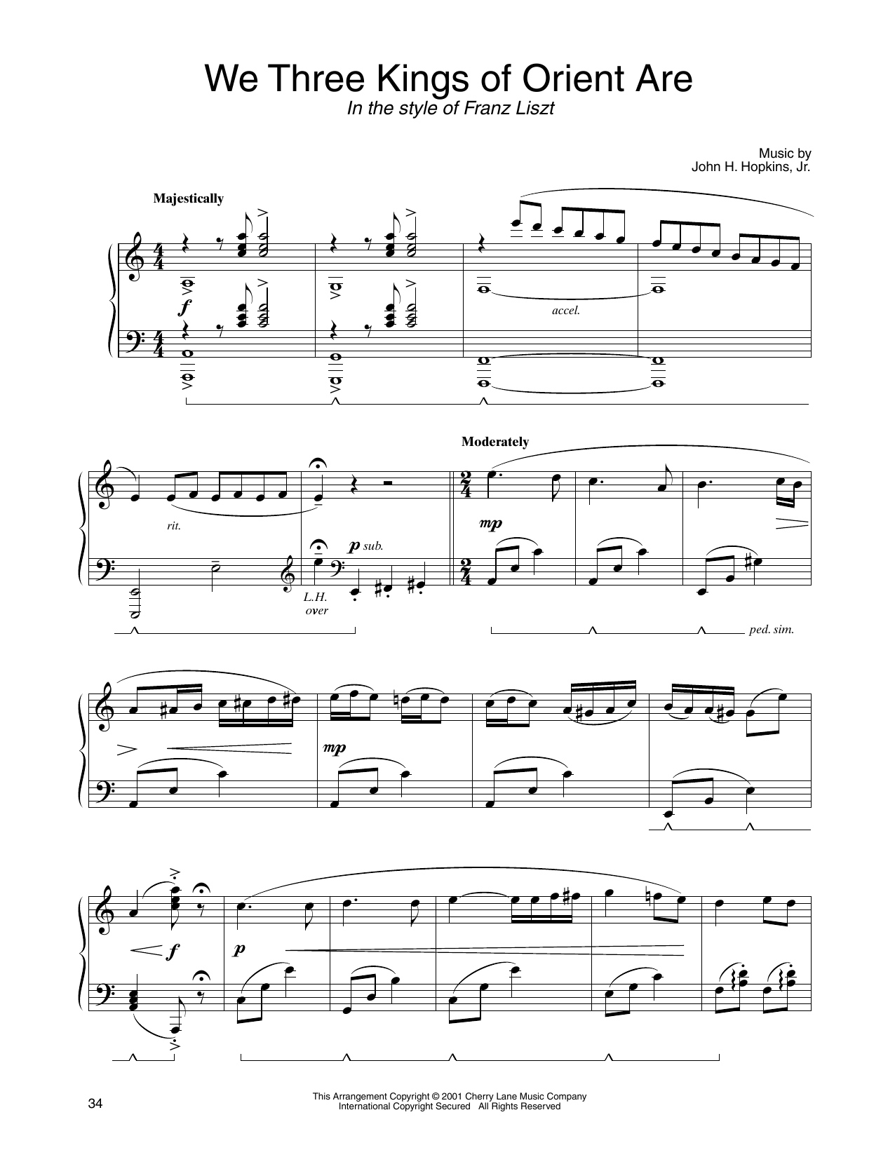 Download John H. Hopkins, Jr. We Three Kings Of Orient Are (in the st Sheet Music