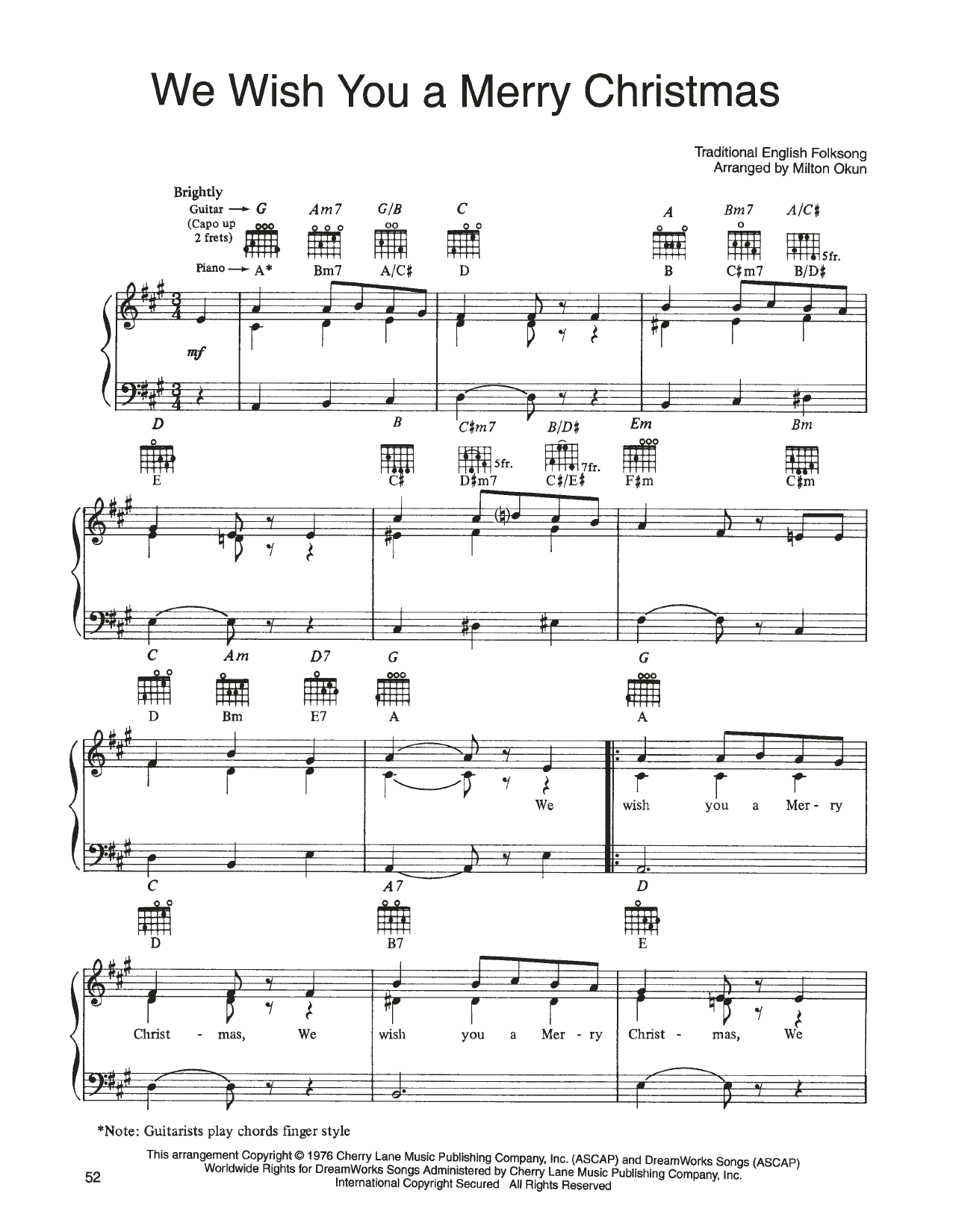 Download John Denver and The Muppets We Wish You A Merry Christmas (from A C Sheet Music