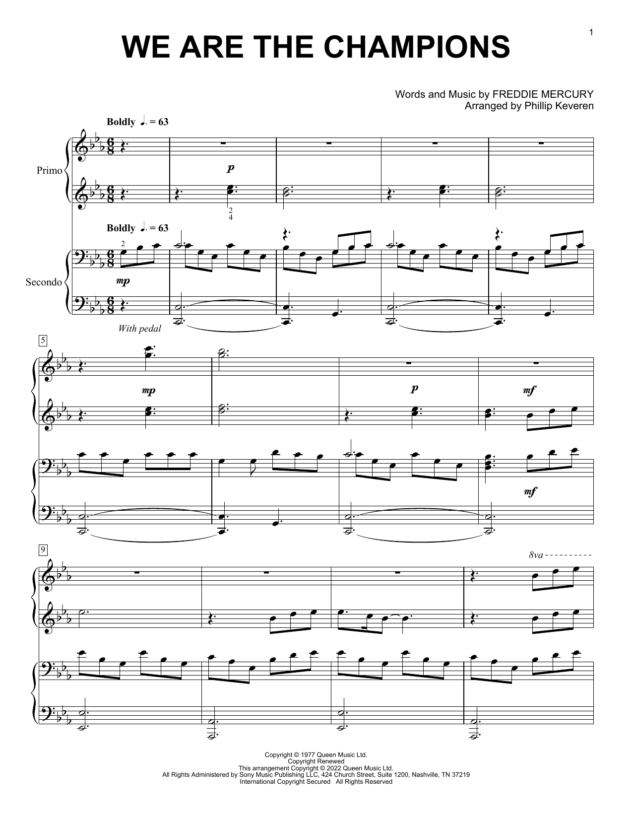 Download Queen We Are The Champions (arr. Phillip Keve Sheet Music