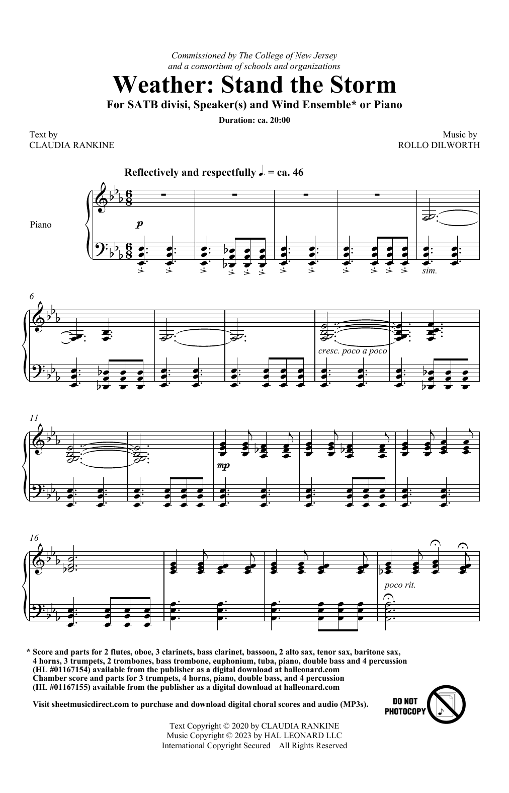 Download Rollo Dilworth Weather: Stand The Storm Sheet Music