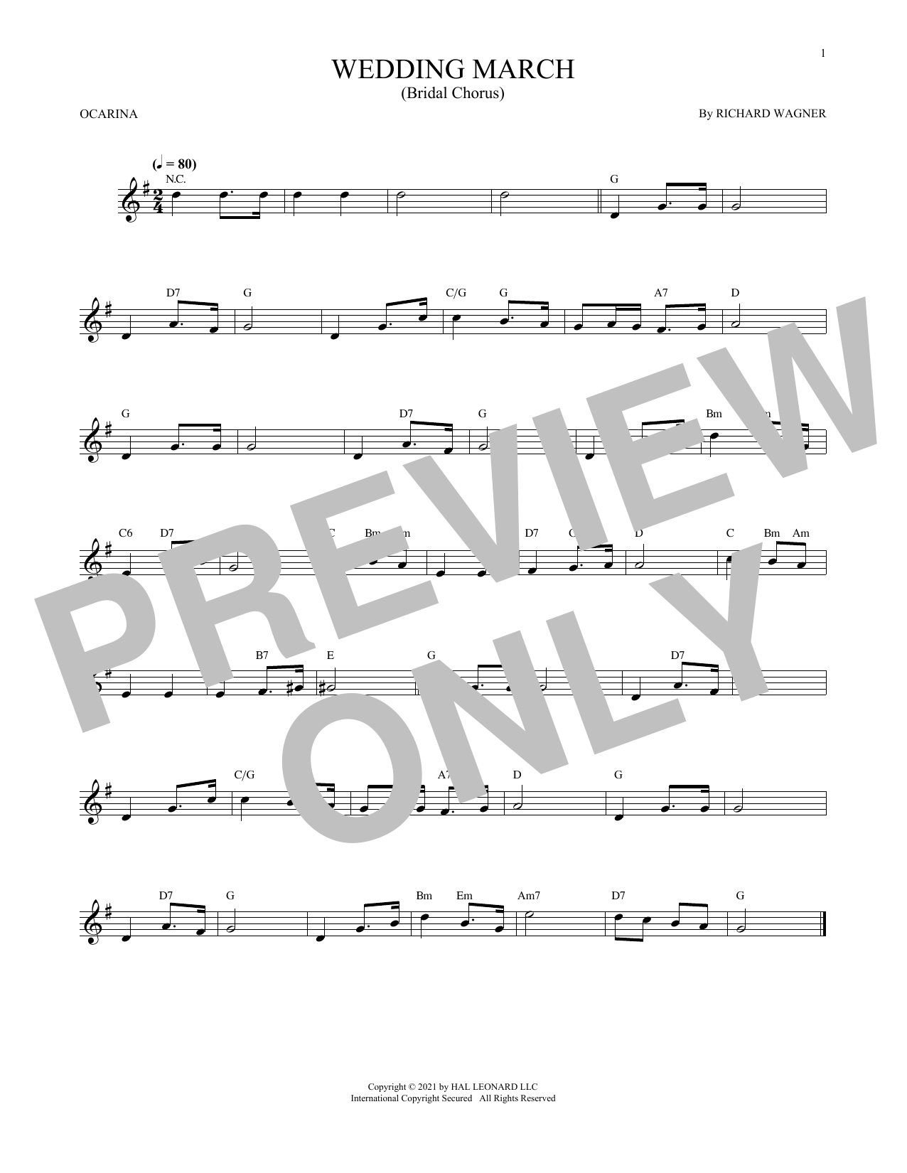 Download Richard Wagner Wedding March (Bridal Chorus) (arr. Cri Sheet Music