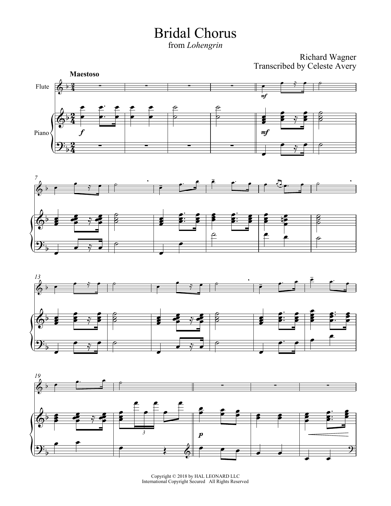 Download Richard Wagner Wedding March (Bridal Chorus) Sheet Music