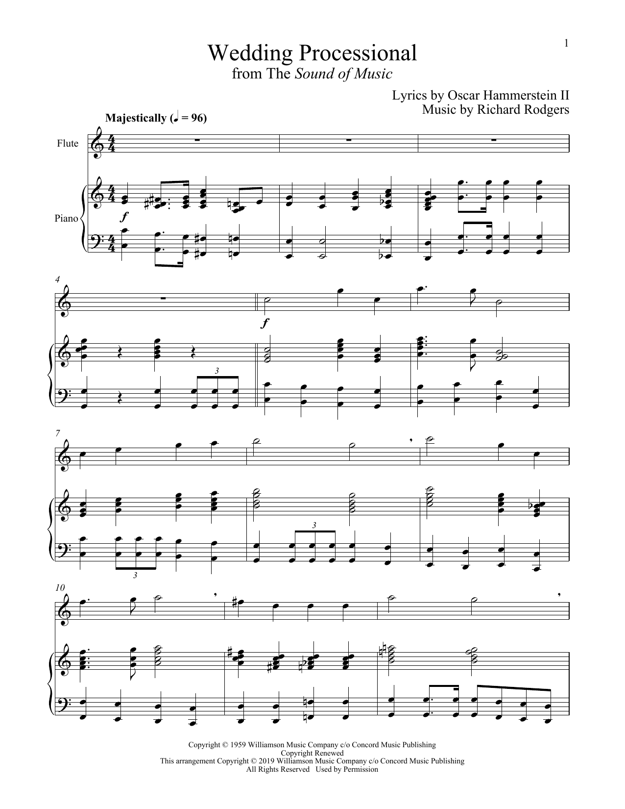 Download Rodgers & Hammerstein Wedding Processional (from The Sound of Sheet Music