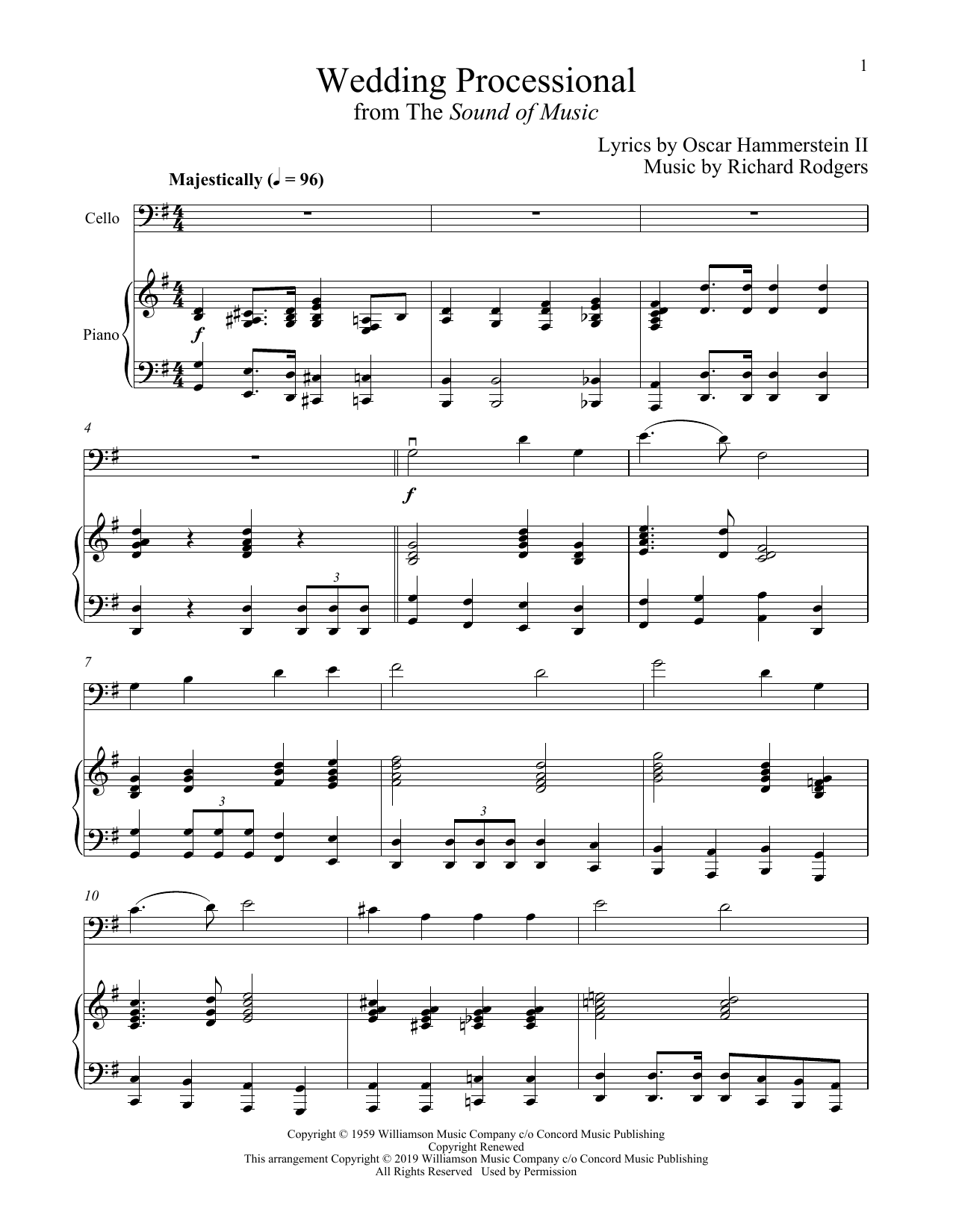 Download Rodgers & Hammerstein Wedding Processional (from The Sound of Sheet Music