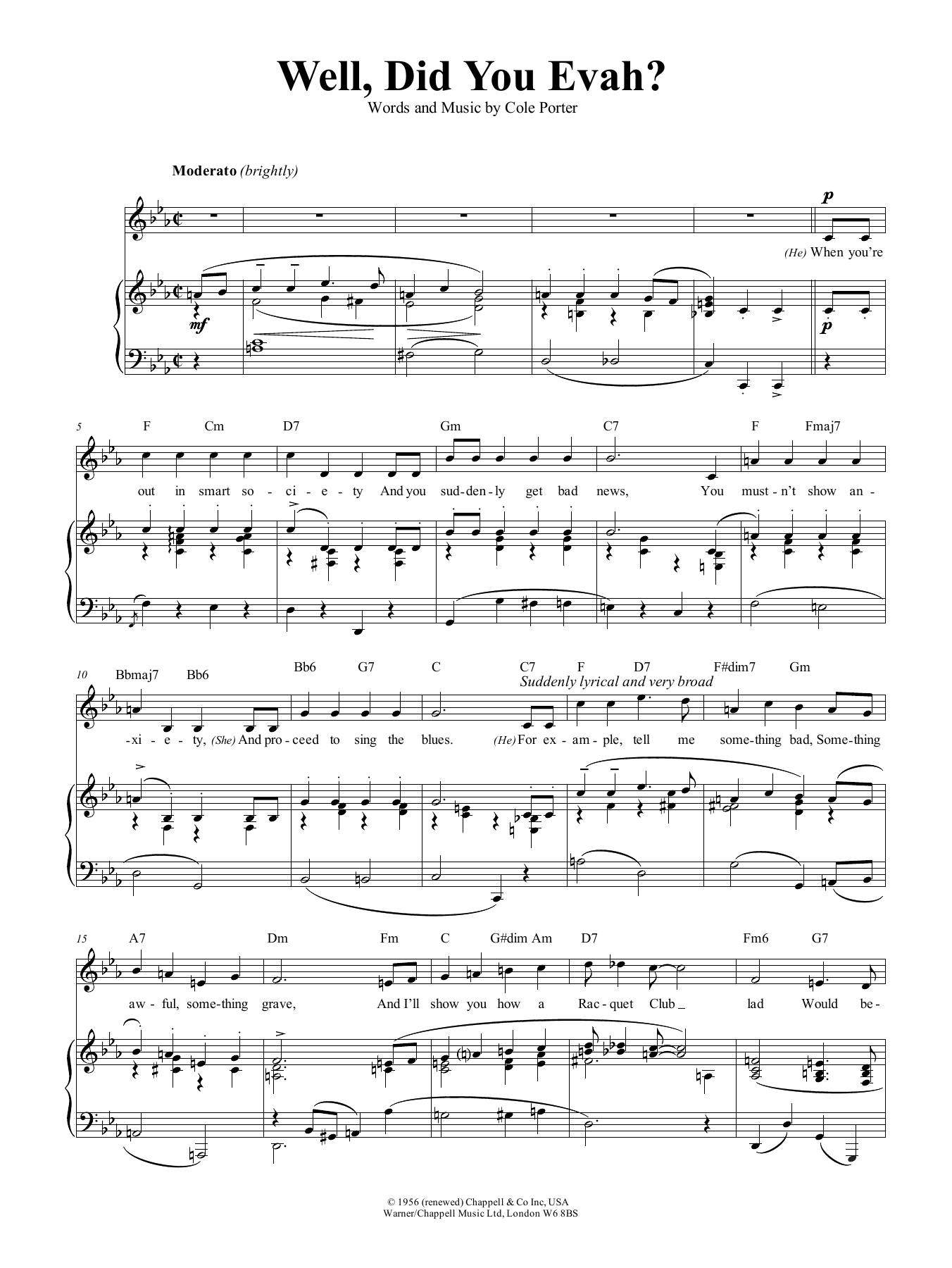 Download Cole Porter Well, Did You Evah Sheet Music