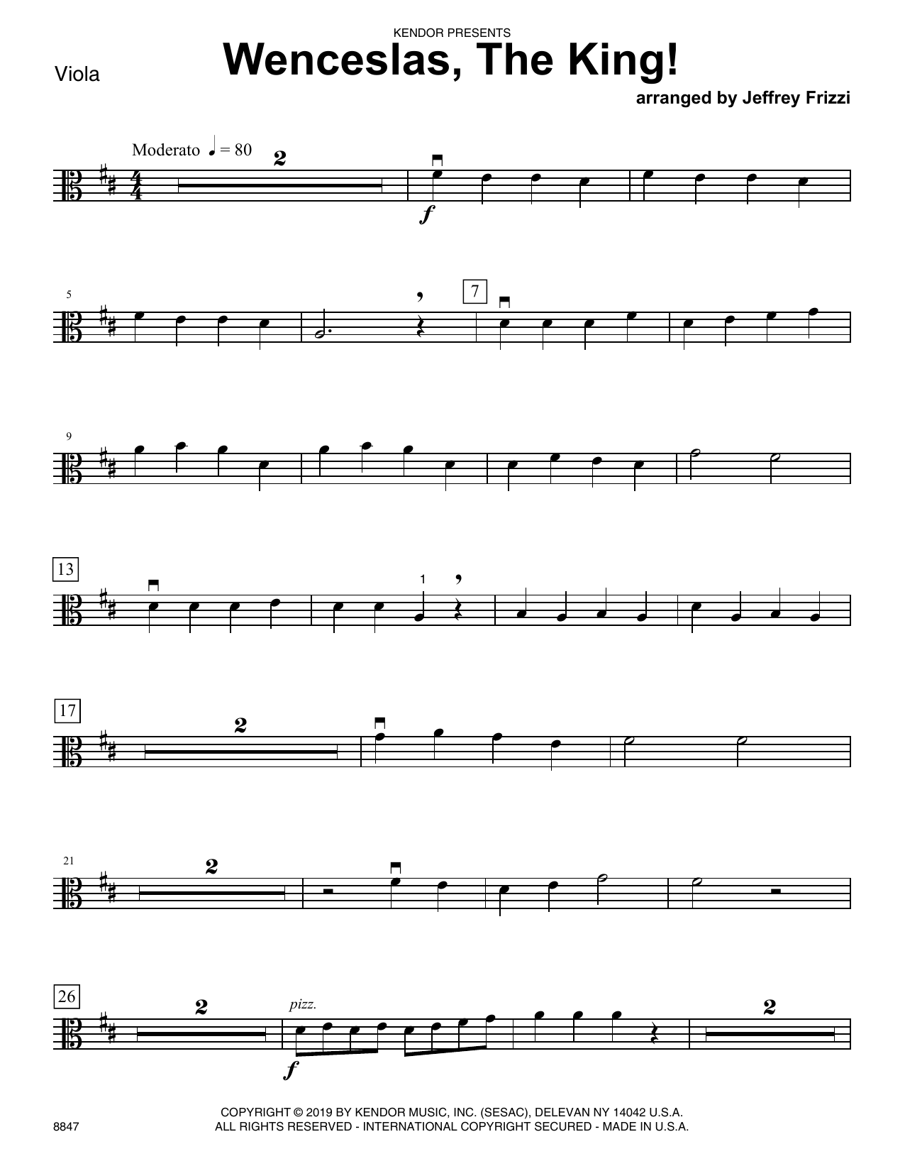 Download Traditional Wenceslas, The King! (arr. Jeffrey Friz Sheet Music