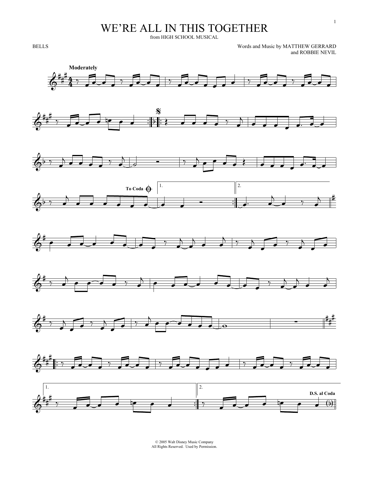 Download High School Musical Cast We're All In This Together (from High S Sheet Music