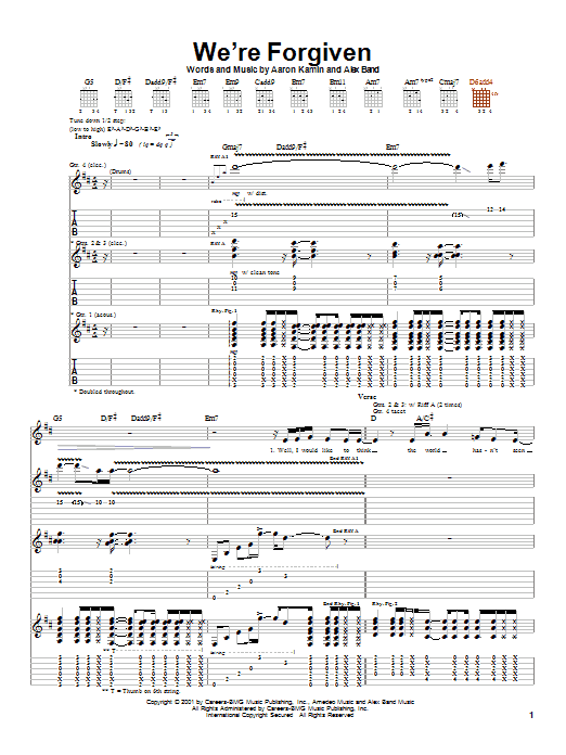 Download The Calling We're Forgiven Sheet Music
